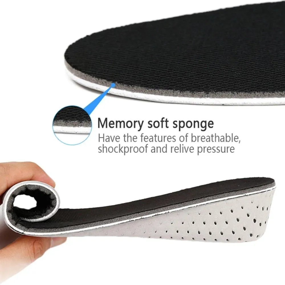 1 Pair Unisex Breathable Full Insole Relieve Pain Orthotic Heighten Heel