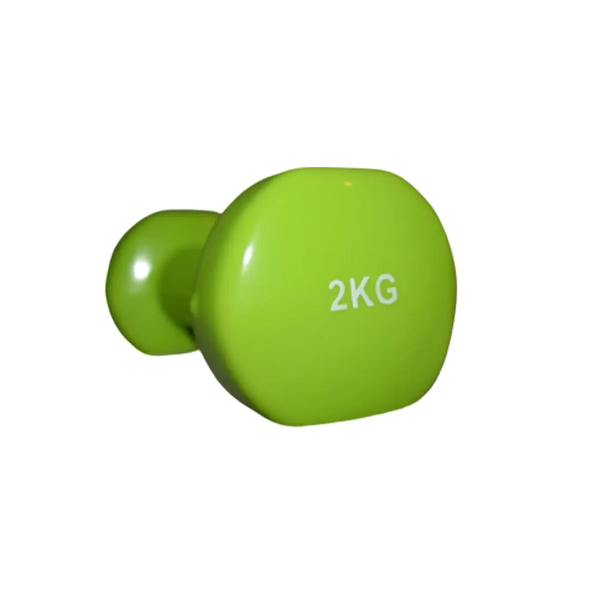 1 Piece Vinyl Dumbbell 2KG Green