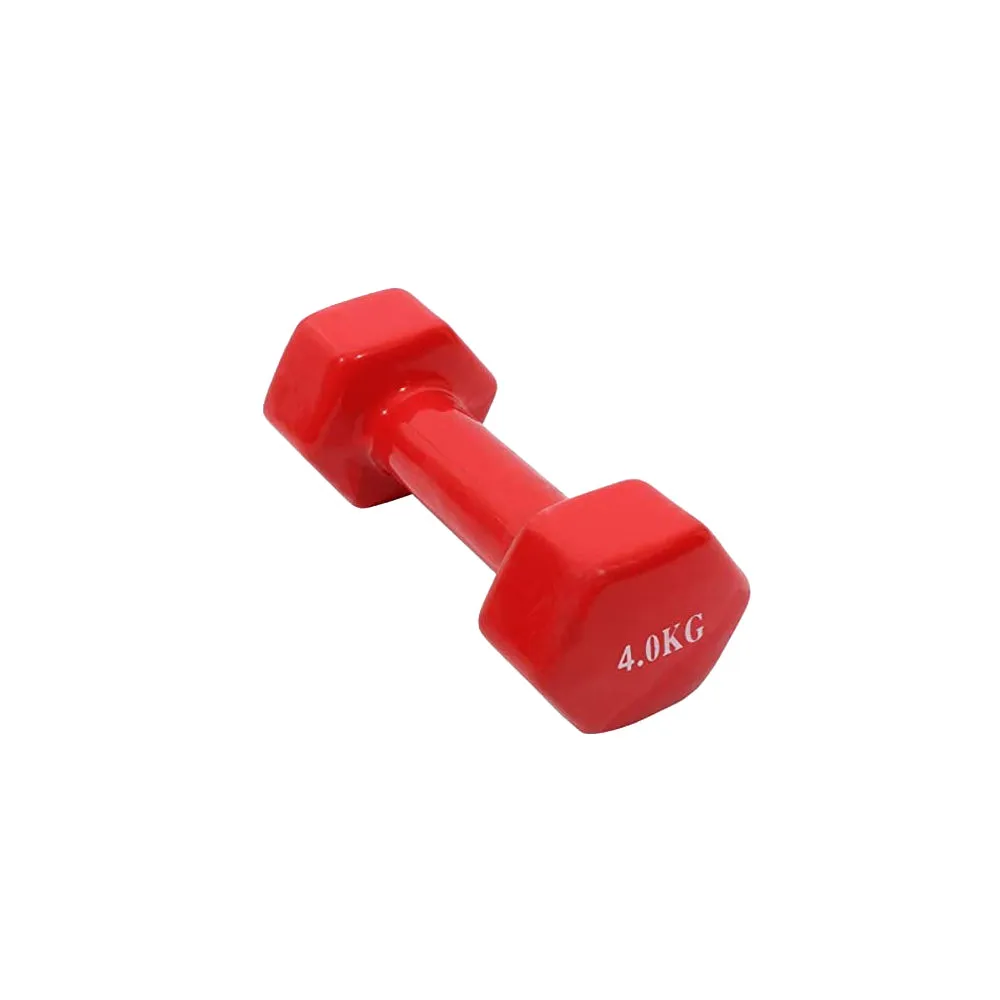 1 Piece Vinyl Dumbbell Red