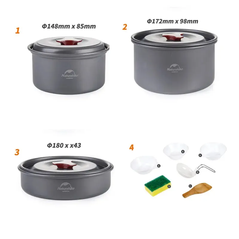 4 in 1 Tableware Camping Set