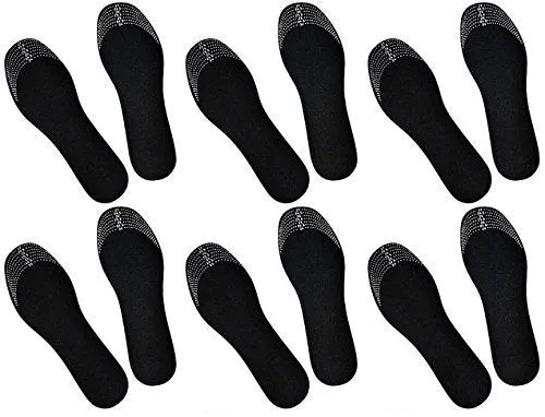 6 Pairs of Wetness and Odor Absorbing Activated Charcoal Shoe Insoles to Naturally Kill Off Smelly Cause by Emerge Therapeutics