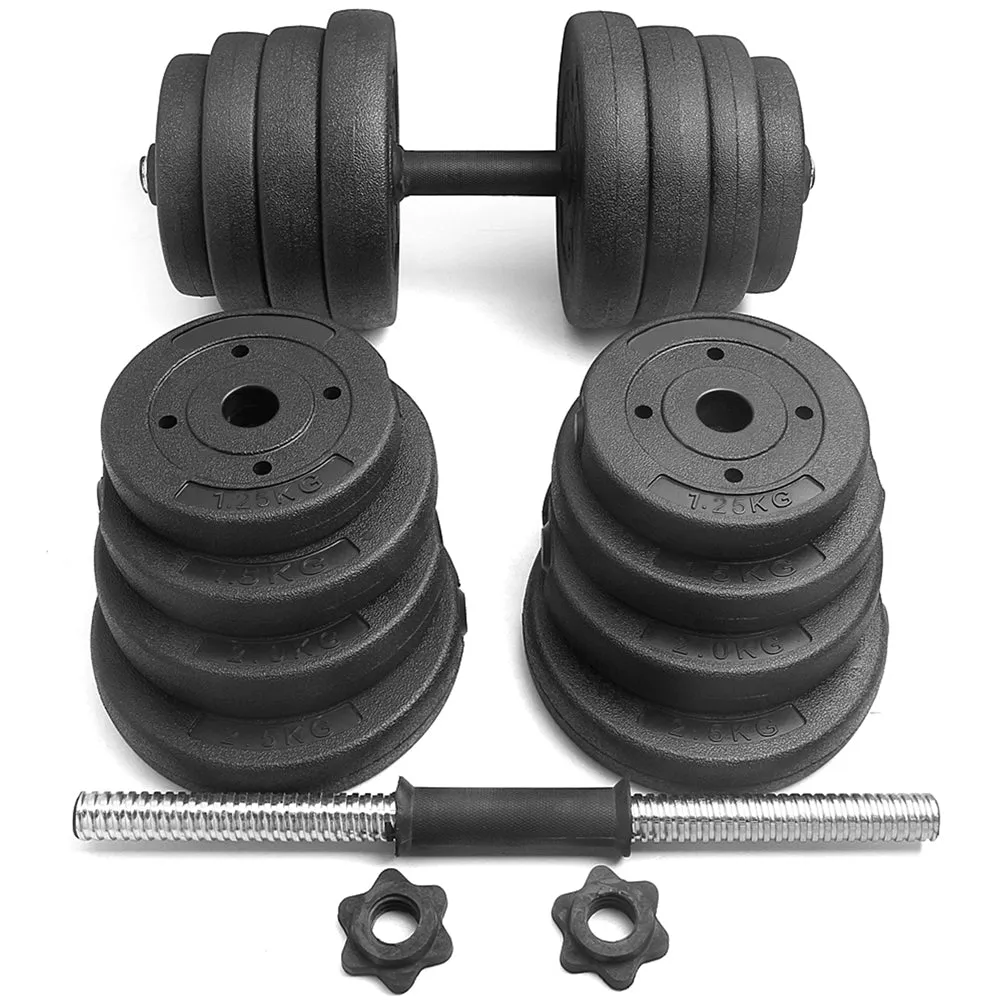 66 Lbs. Weight Dumbbell Set Adjustable Cap Gym
