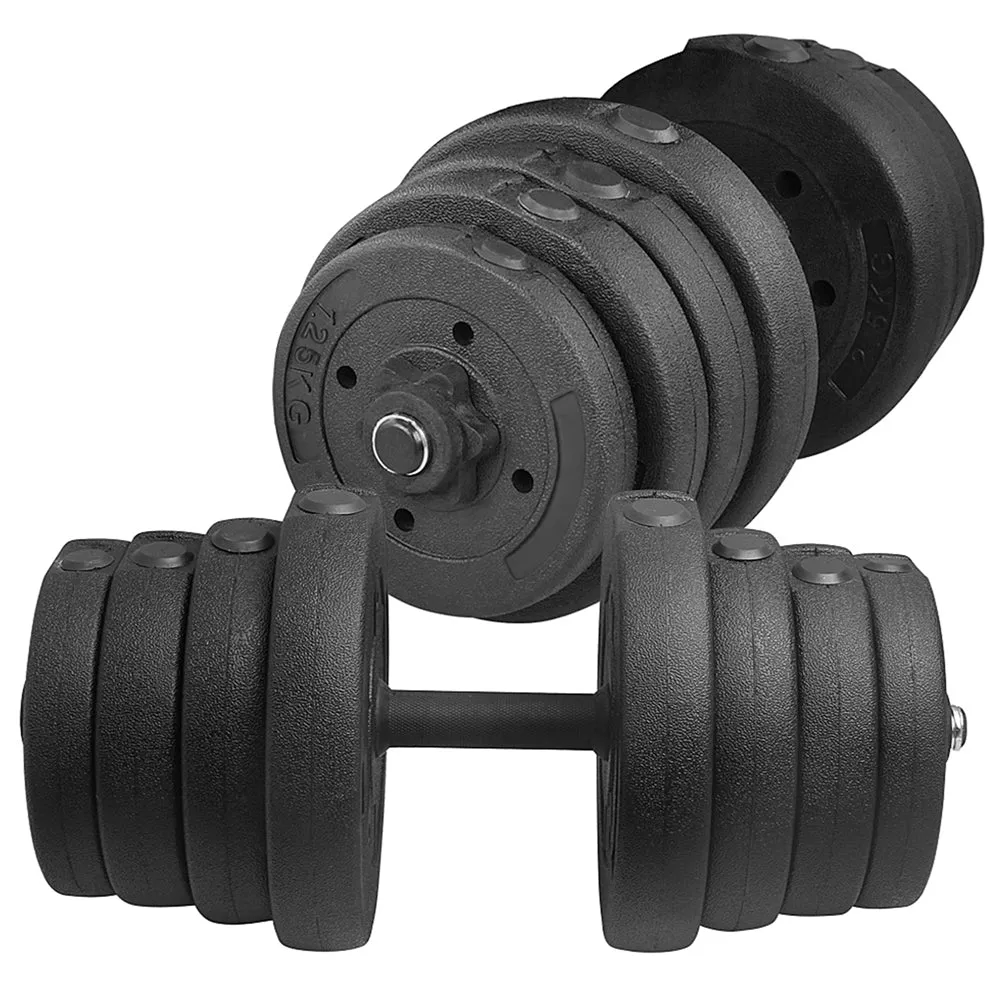 66 Lbs. Weight Dumbbell Set Adjustable Cap Gym