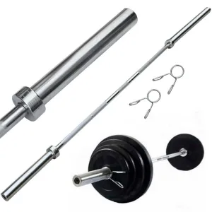 7 Ft. feet Weight Bar Solid Iron Workout Barbell/Weight Bench, 2 In.