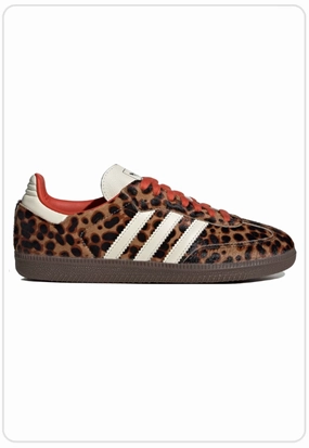 Adidas Samba OG Preloved Red Leopard Karma Sneaks