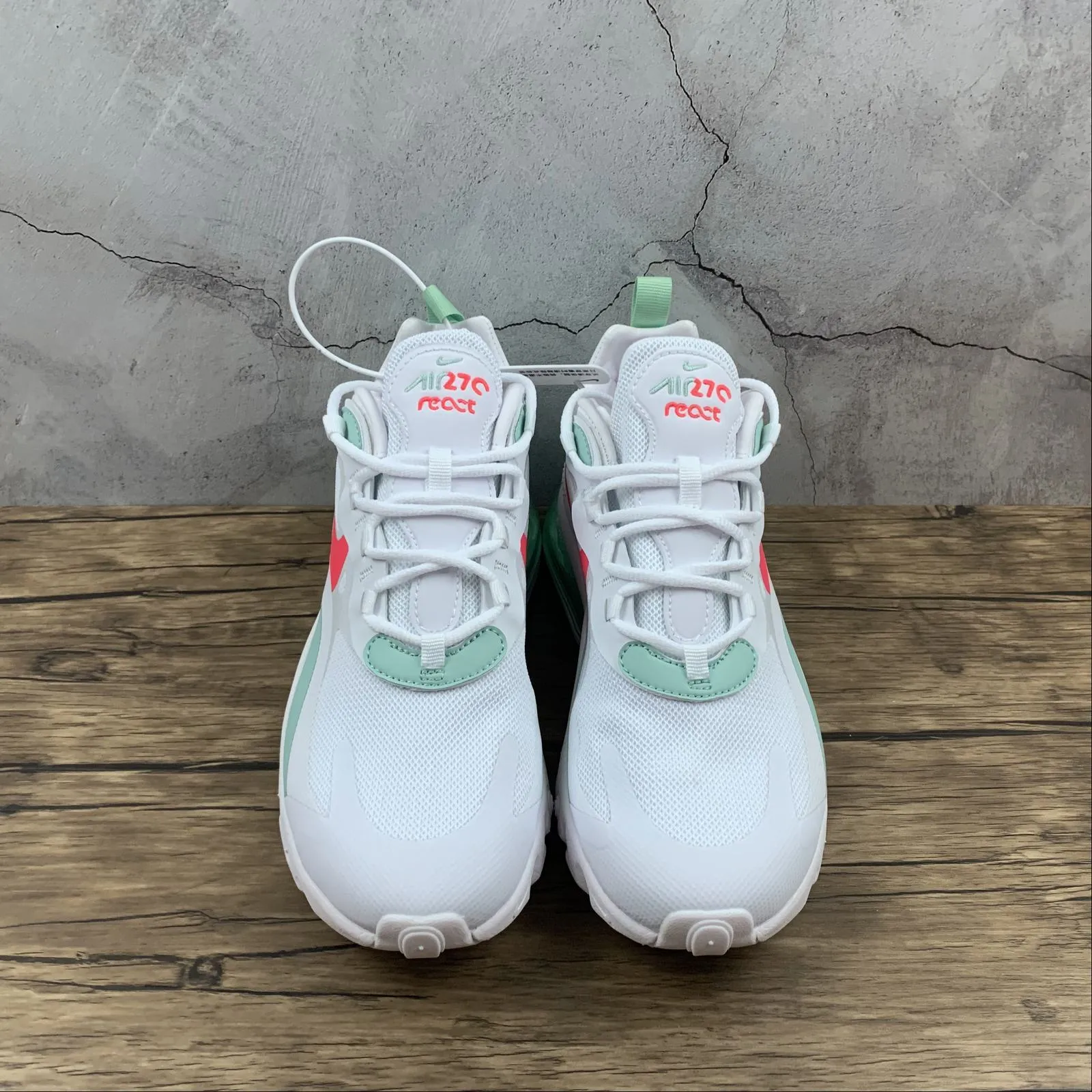 Narrow - base Air Max 270 React White Grass Green-Red