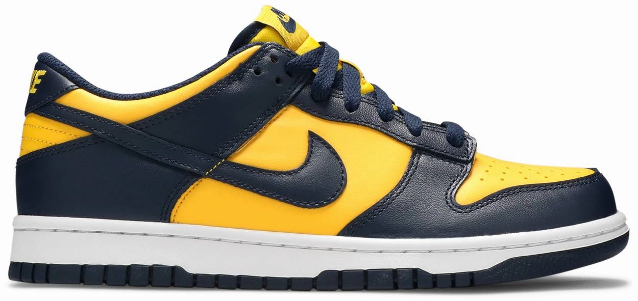 Nike Dunk Low Michigan GS Speed Friendly Structured Feel