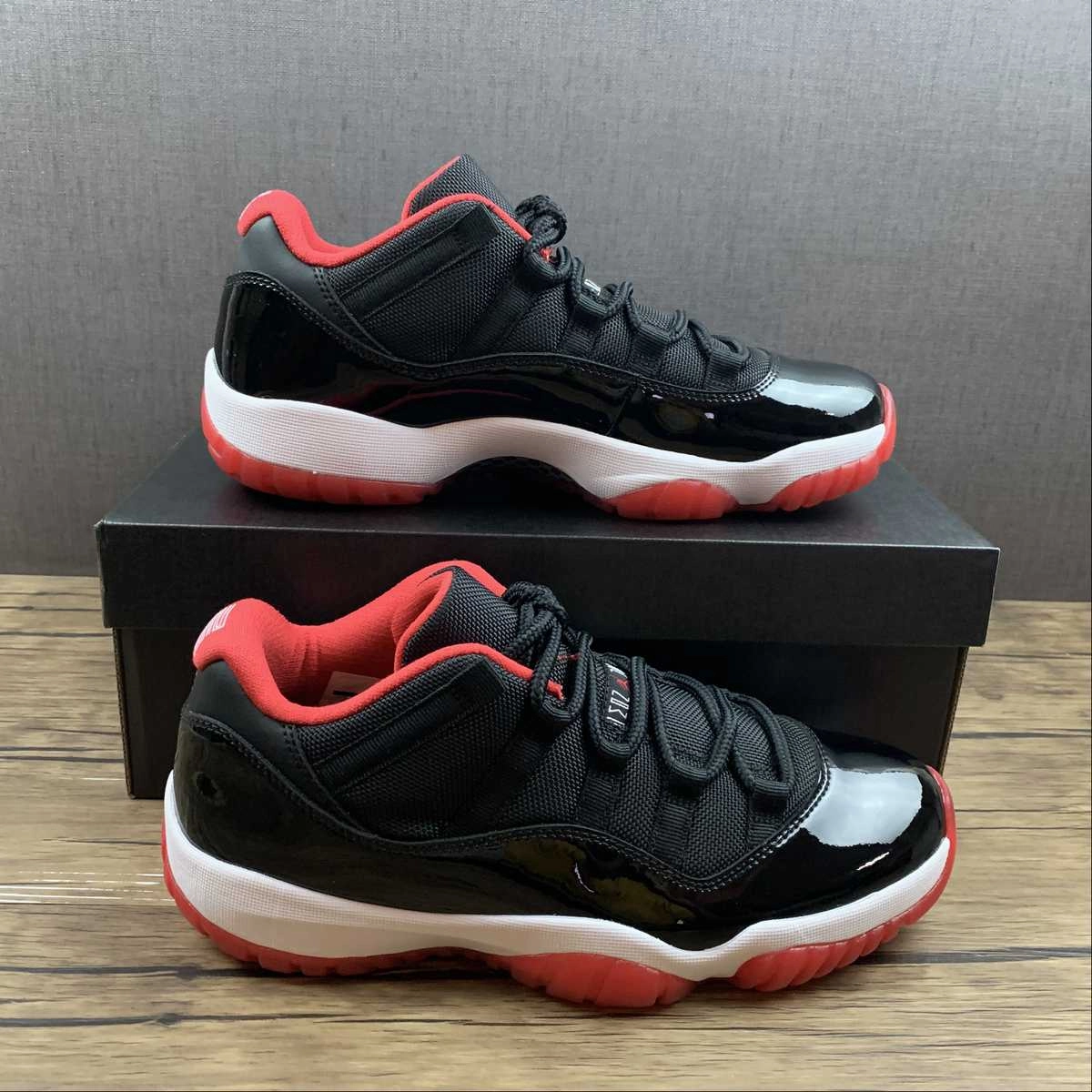 Multi Purpose foldable Air Jordan 11 Retro Low Black True Red-White 528895-012