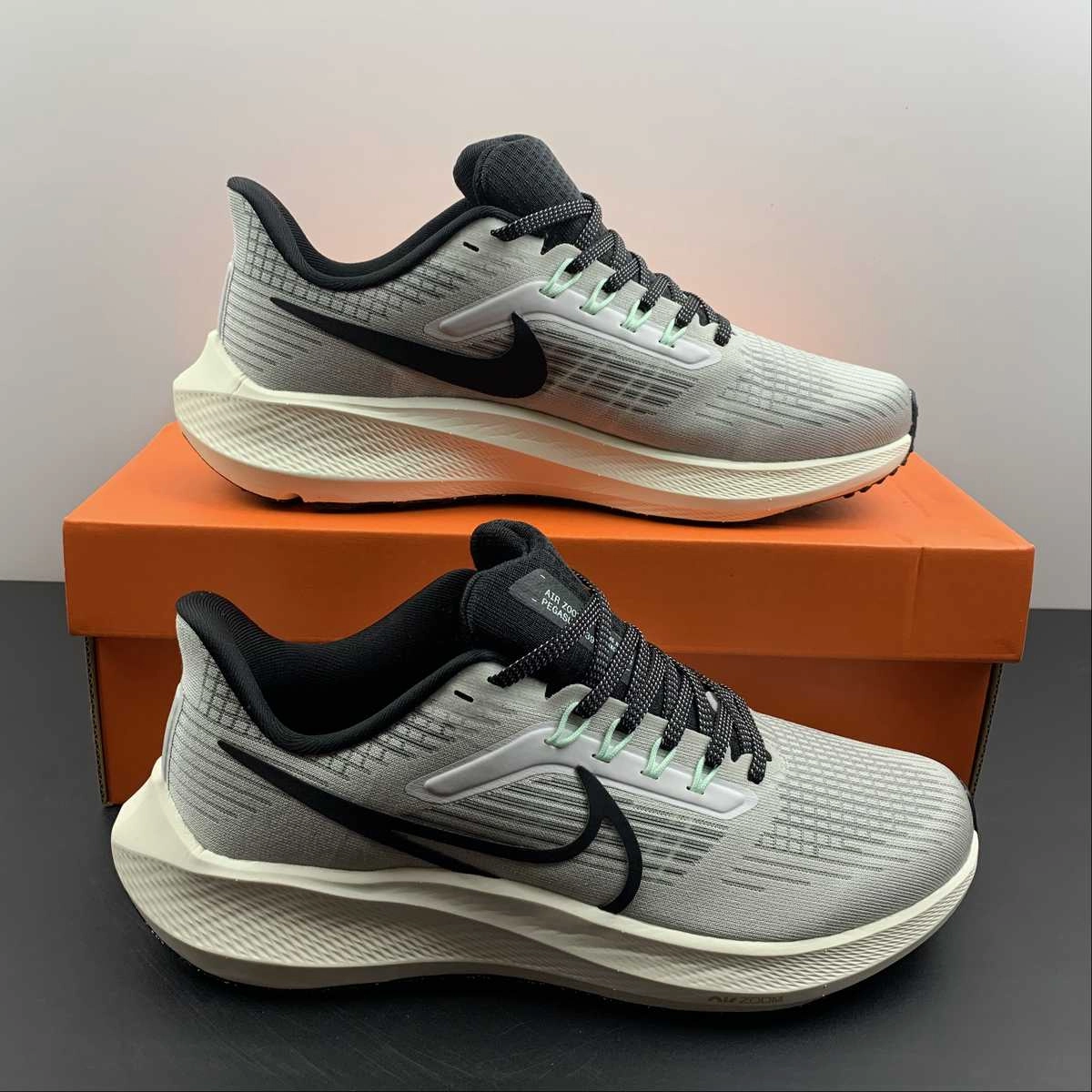 Air Zoom Pegasus 39 Phantom Mint Foam Dark Smoke Grey DH4071-004 Stylish Endurance Gear