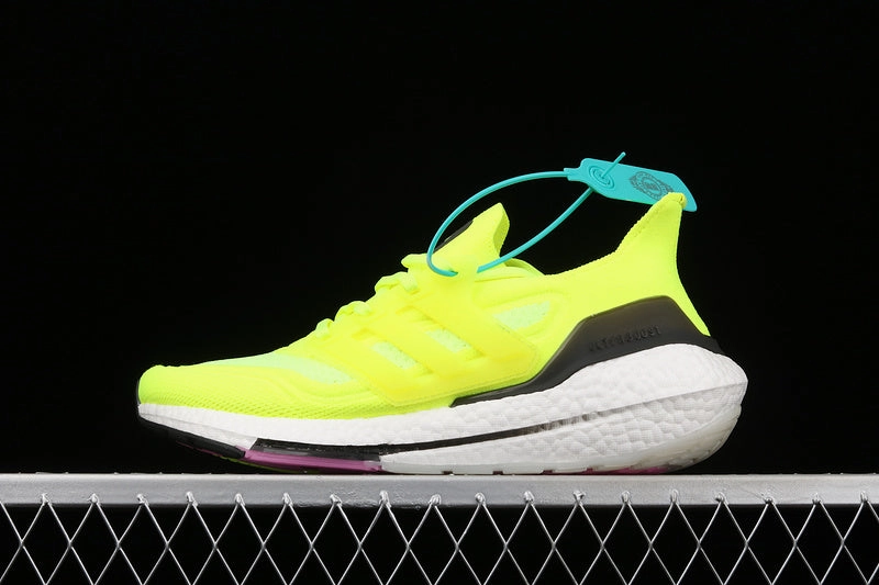 Support Tech Adidas UltraBoost 21 Solar Yellow Pink