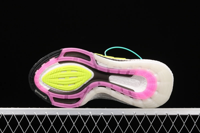 Adidas UltraBoost 21 Solar Yellow Pink Rebound Midsole