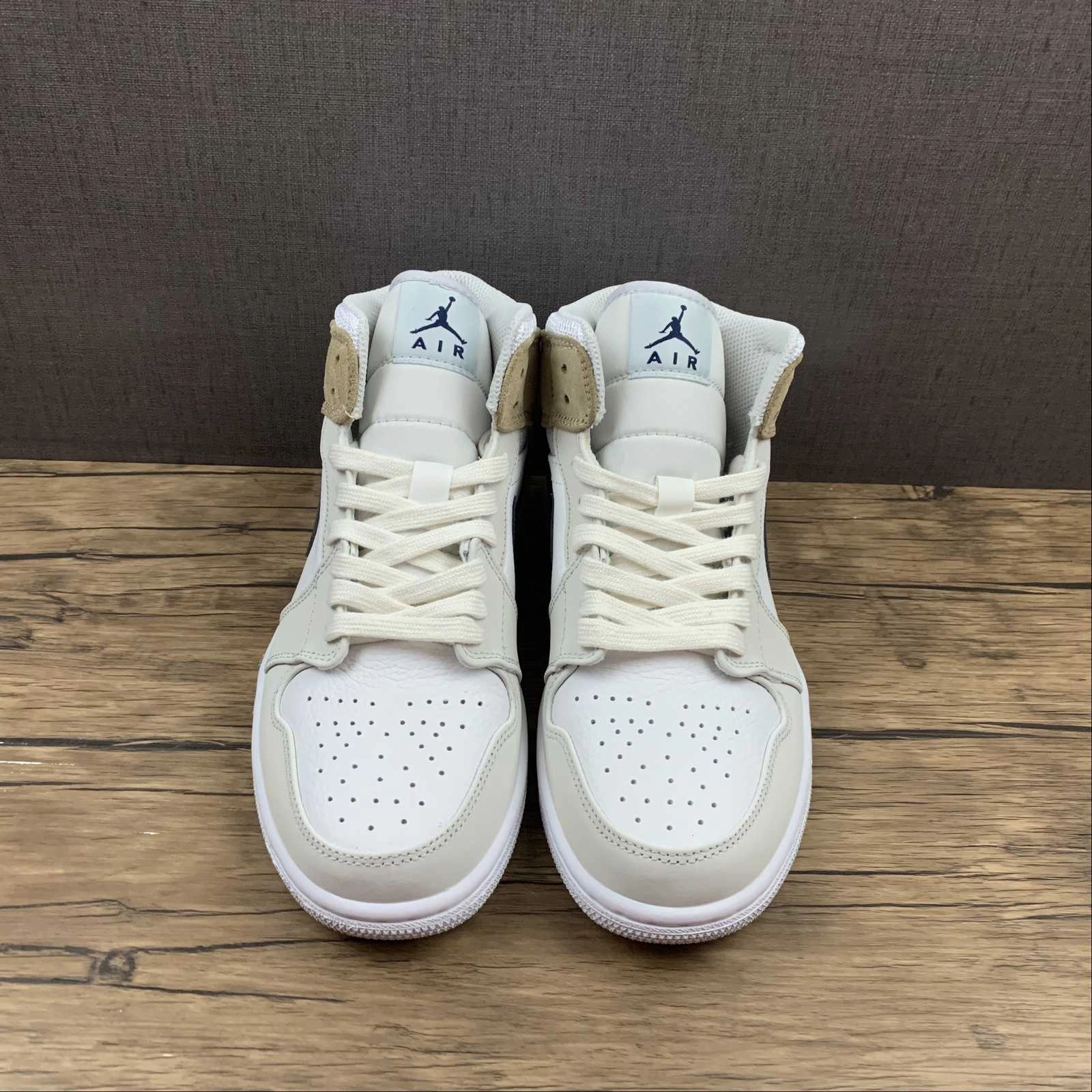 Active Athlete Air Jordan 1 Mid MEM2 White Blue Void-Team Red-Khaki (2021) DO6726-100