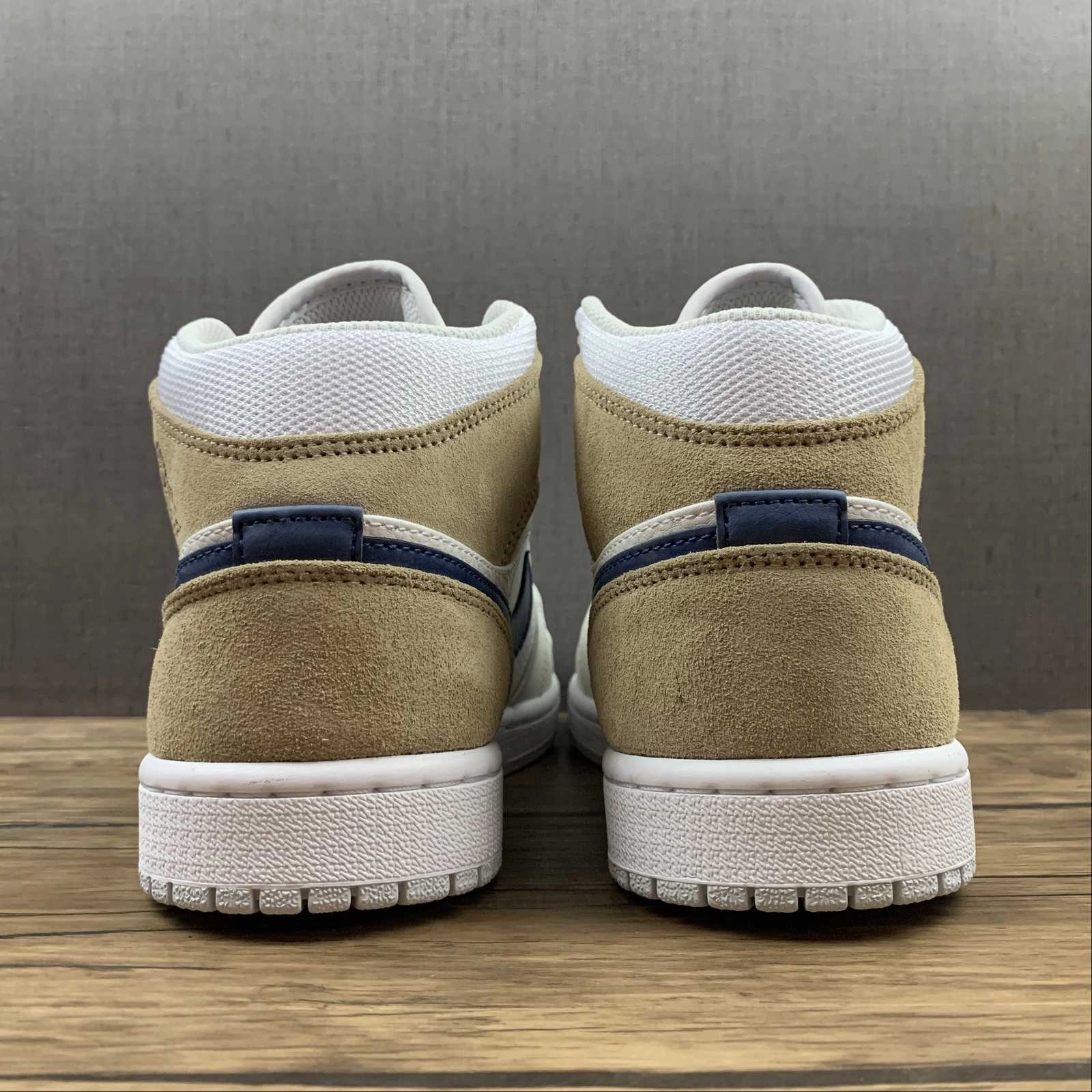 Walk Casual Air Jordan 1 Mid MEM2 White Blue Void-Team Red-Khaki (2021) DO6726-100