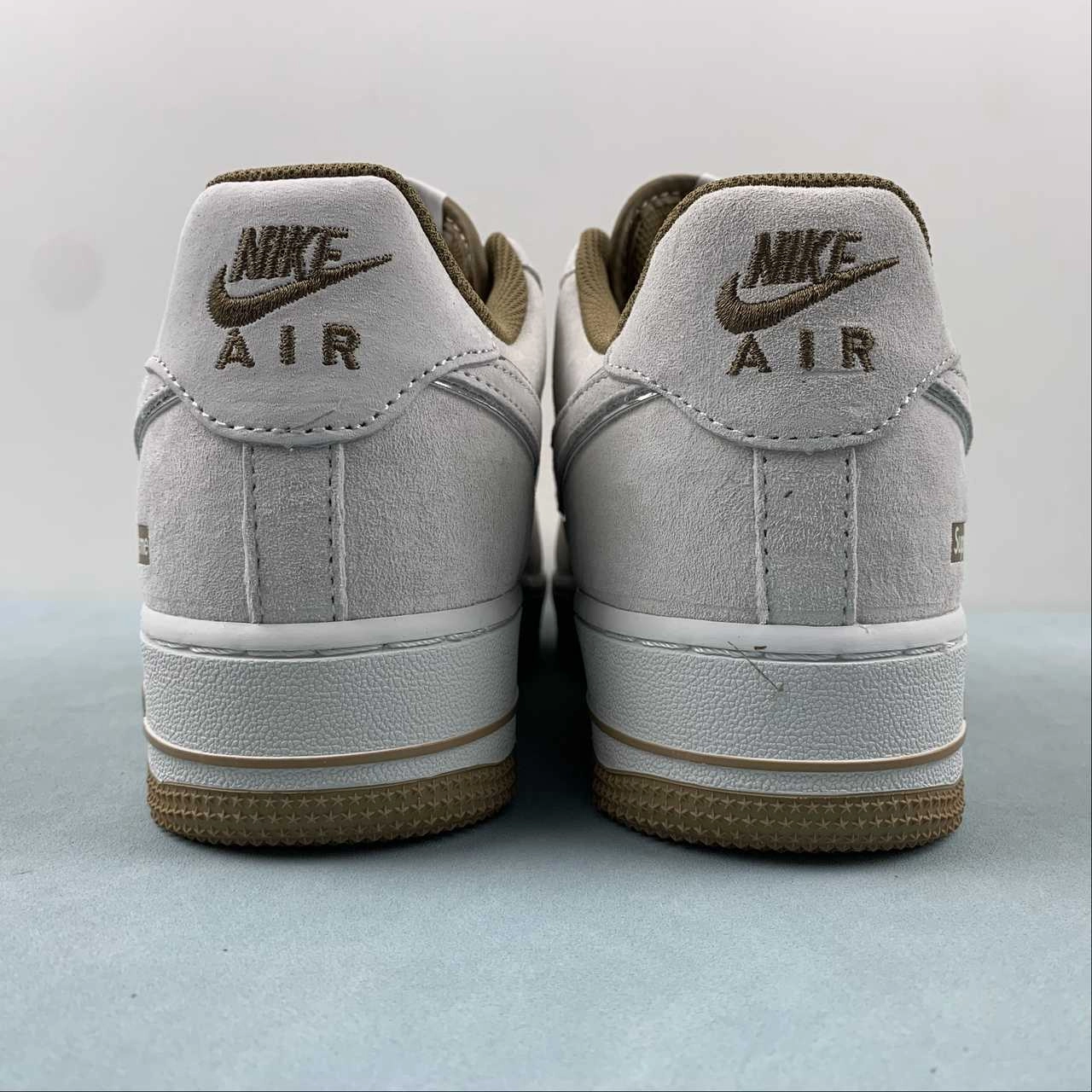 Supreme x Air Force 1 07 Low Suede Kakhi Gray ME2392-101 Durable Build