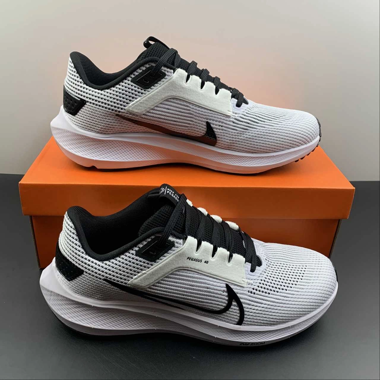 Air Zoom Pegasus 40 White Black DV3854-102 Anti Skid