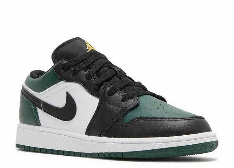 Travel Pair Air Jordan 1 Low Green Toe (GS)