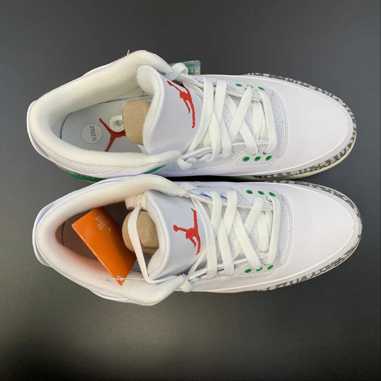 Trail Hike Coffee Run Air Jordan 3 Retro Lucky Green Varsity Red Cement Grey Sail CK9246-136