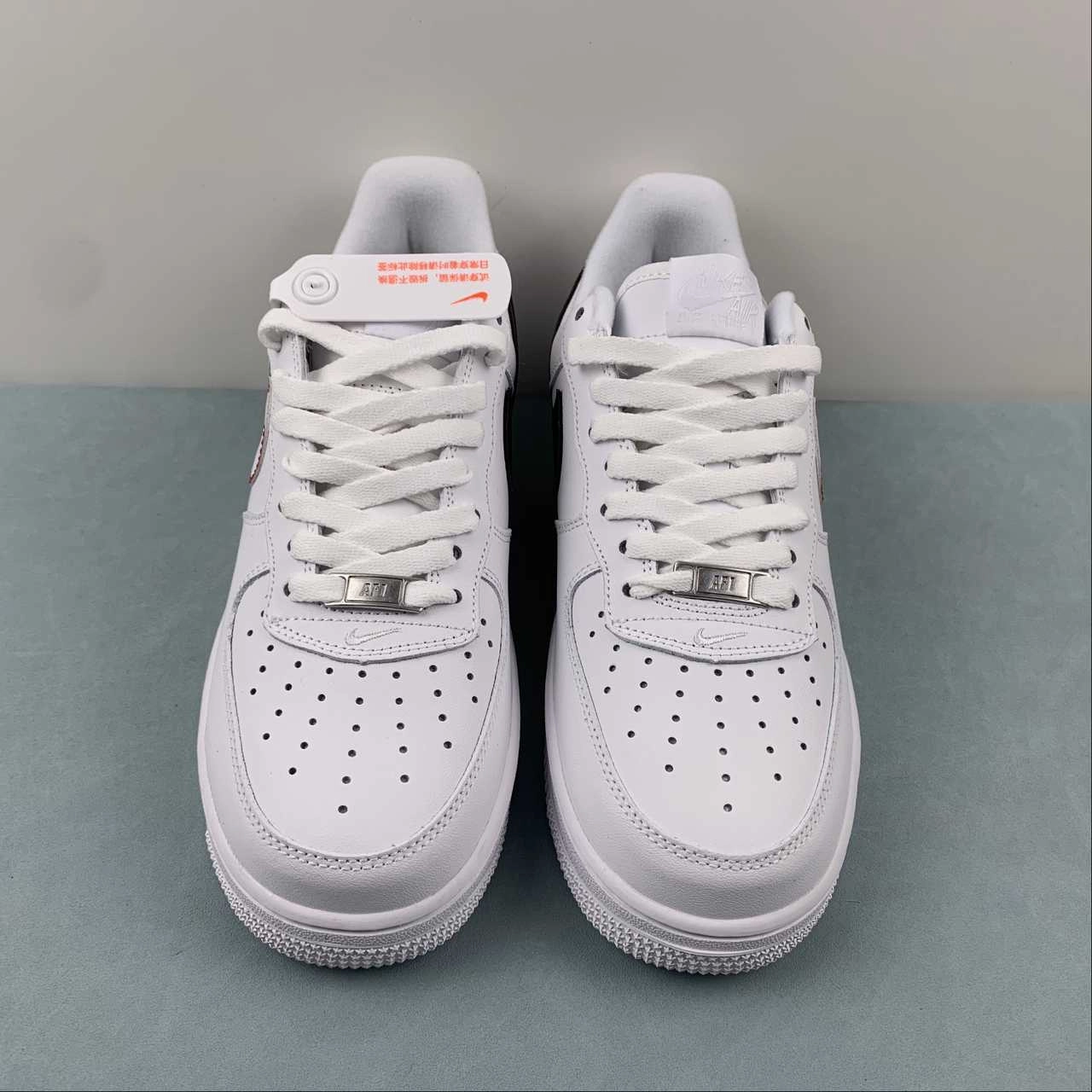 Effortless Walk Supreme x Air Force 1 07 Low White Black Double Hook Shadow CU9225-100
