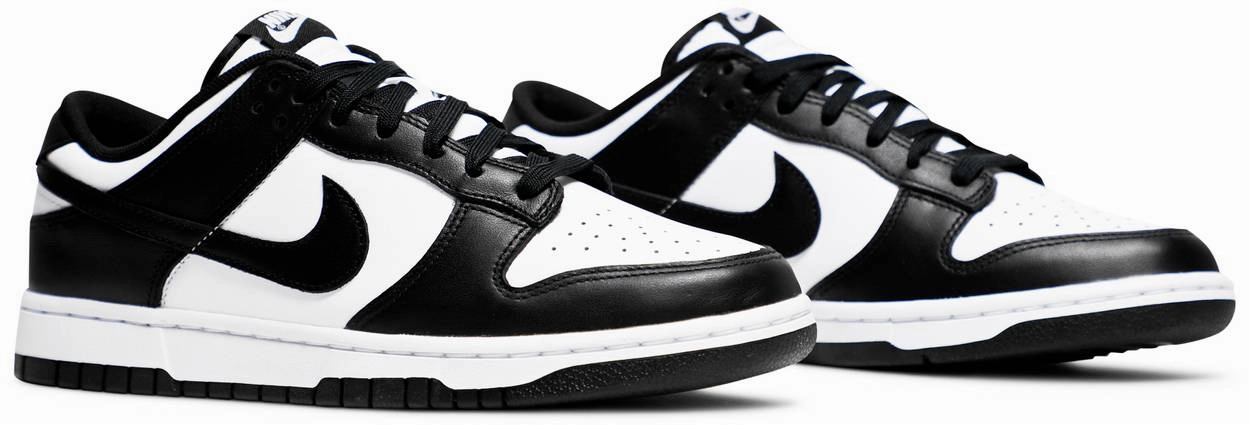 Nike Dunk Low Black White/Panda Soft Lining Comfort Insoles