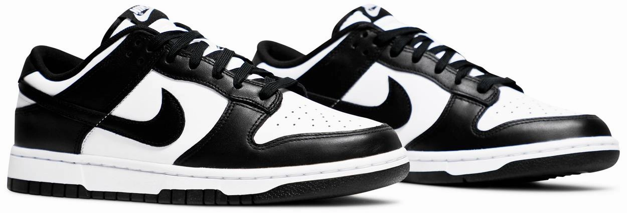cool tones Nike Dunk Low Black White/Panda