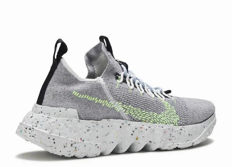padded ankle shoes running headlamp Nike Space Hippie Grey Volt