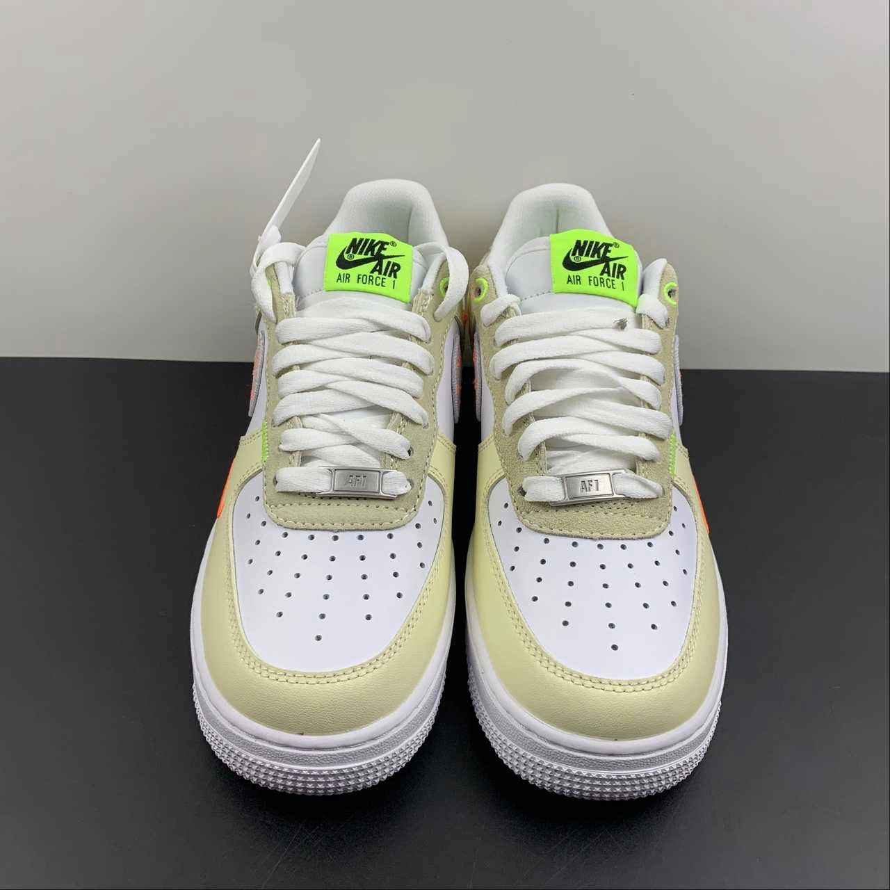 Creek Walk Street Motion Air Force 1 07 Low Stitch White Tan Neon FB1852-111