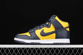 Energy Return EVA Foam Flexible Steps SB Dunk High SP Michigan Varsity Maize Midnight Navy