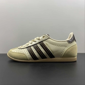wide - toe shoes Adidas Wales Bonner Japan White Asyel Brown GY5748