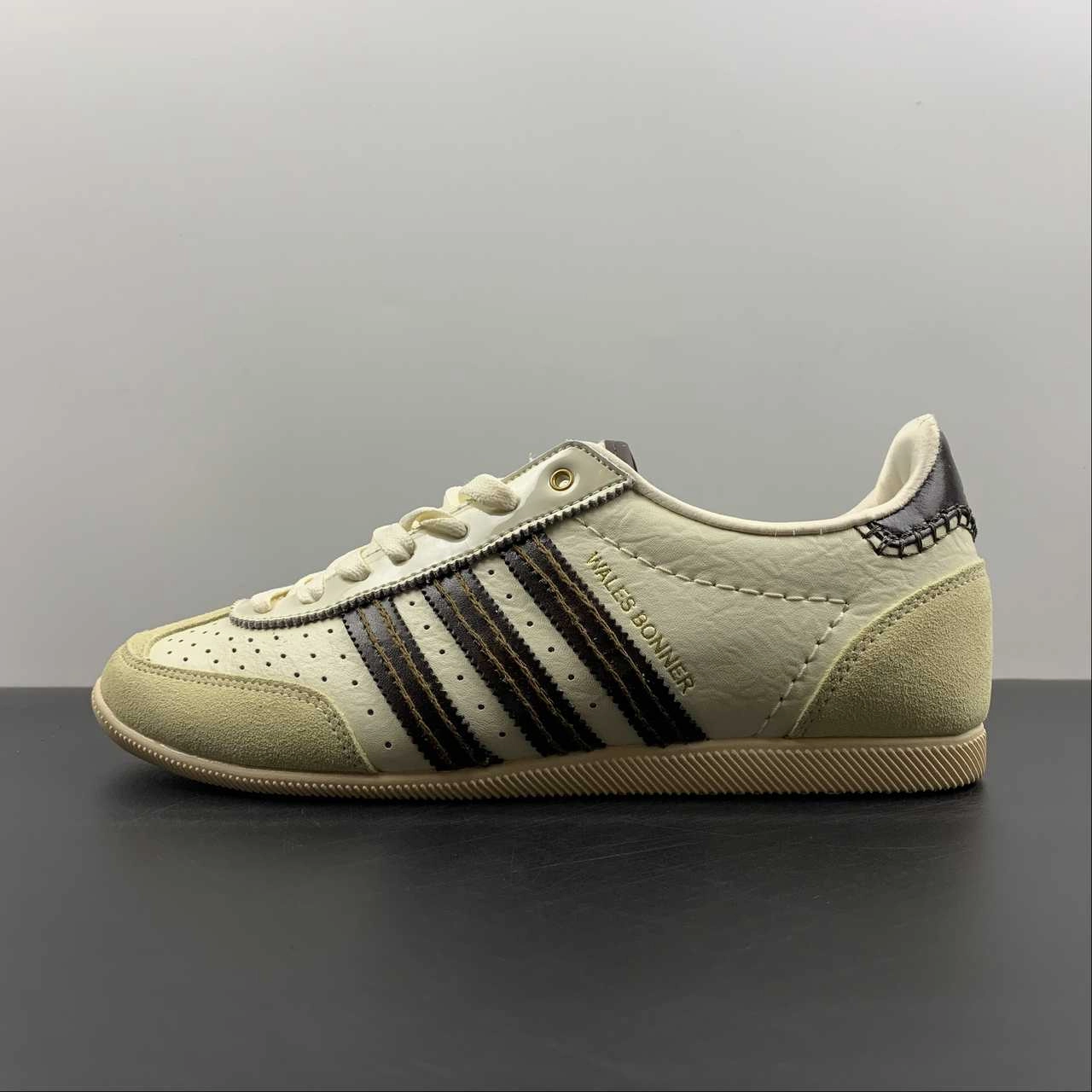 wide - toe shoes Adidas Wales Bonner Japan White Asyel Brown GY5748