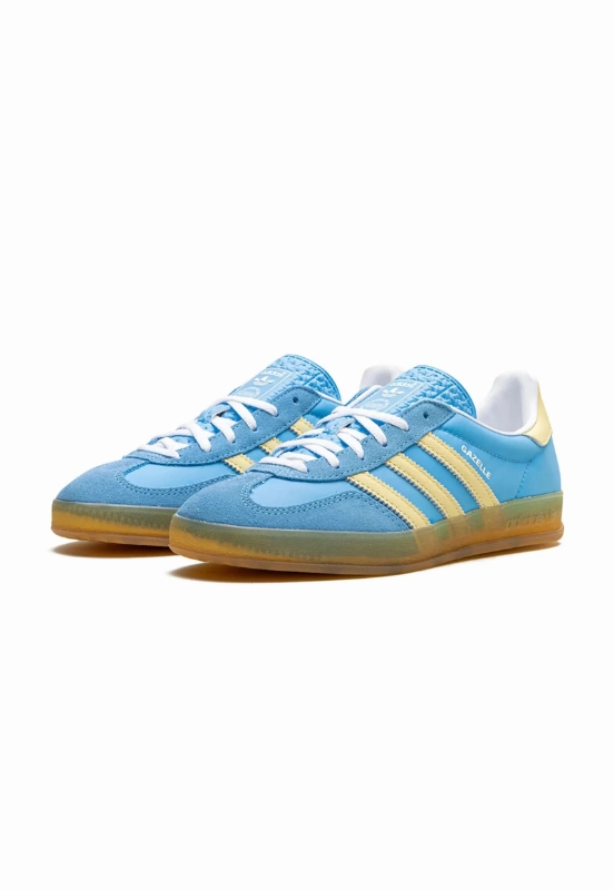 Adidas Gazelle Indoor Wmns Semi Blue Burst Almost Yellow Karma Sneaks
