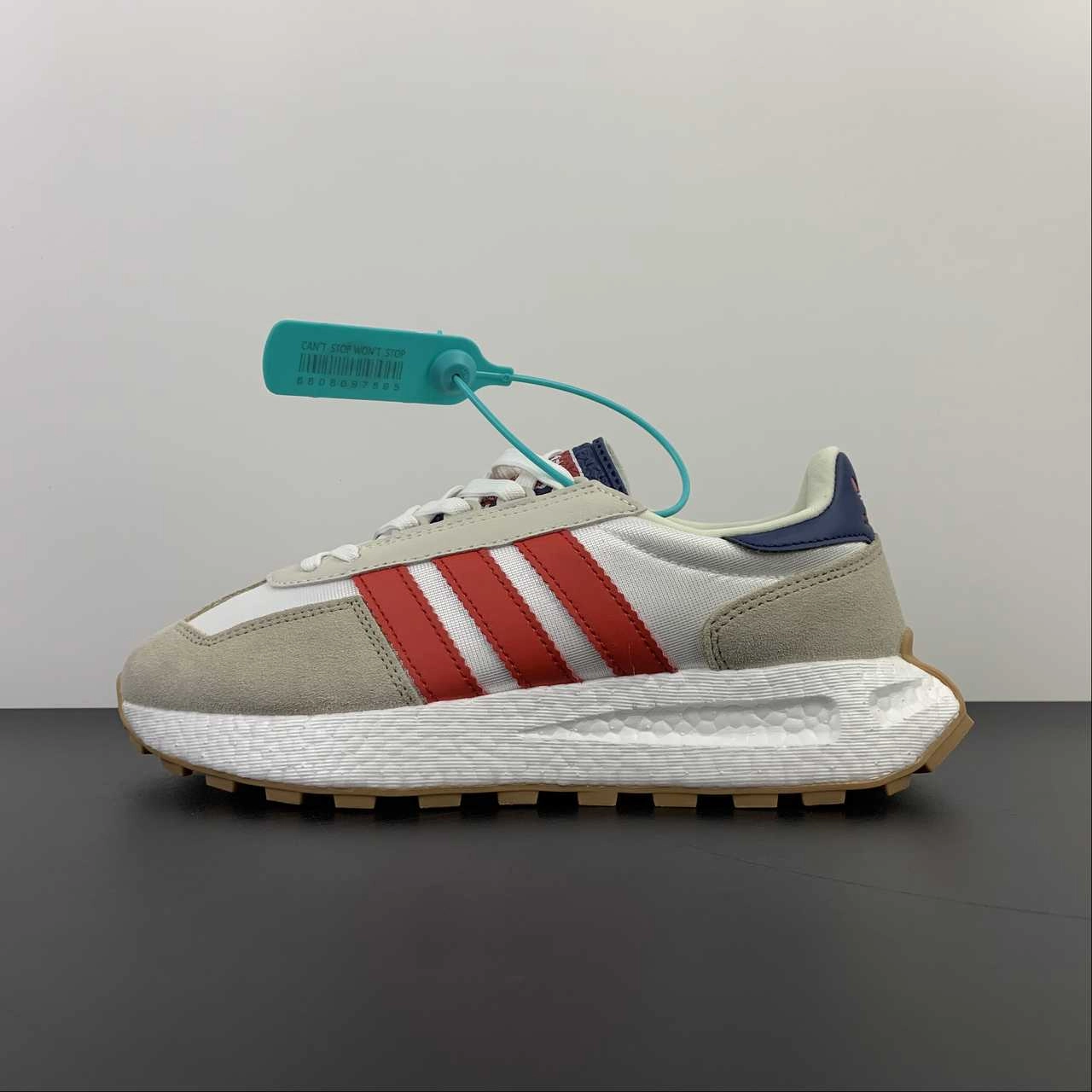 running in a group shoes Adidas Retropy E5 Off White Vivid Red Aluminium GW6776