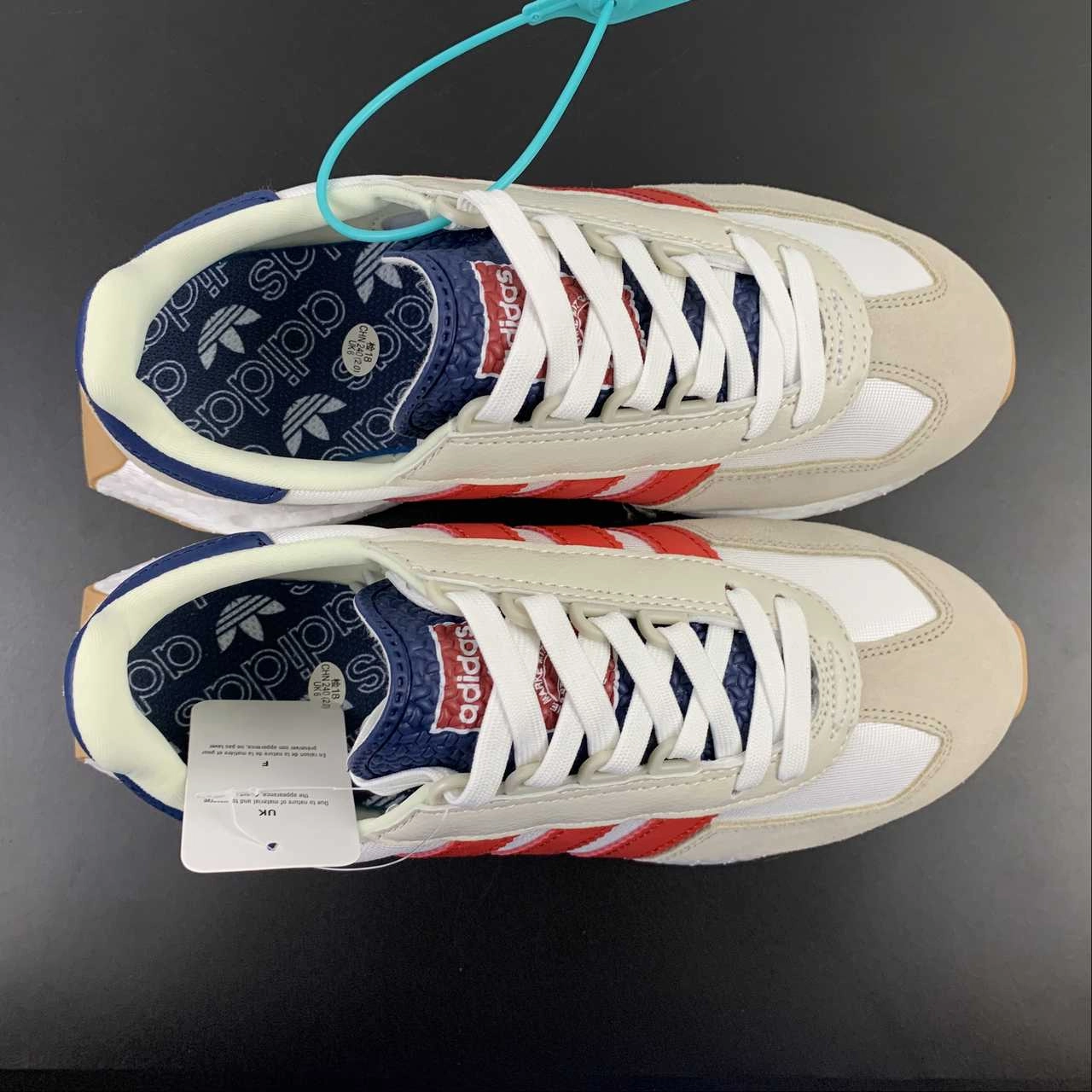 sprinter shoes Adidas Retropy E5 Off White Vivid Red Aluminium GW6776