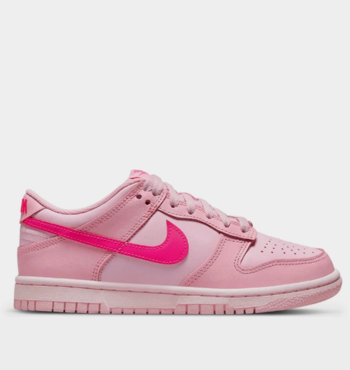 Nike Dunk Low Triple Pink (GS) Padded Tongue Construction