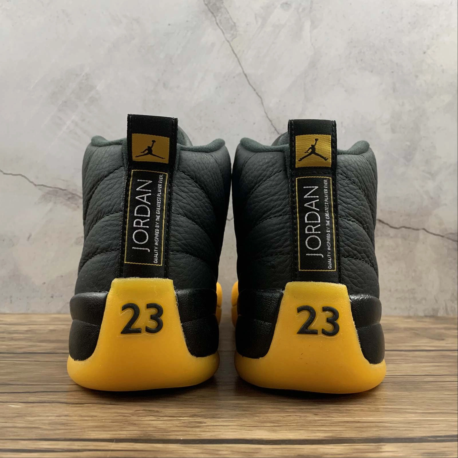 Canvas Material Air Jordan 12 Retro Black University Gold 130690-070