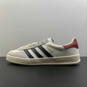 Adidas x Gucci Gazelle White Navy Red Beige shock - absorbing inserts Traction Outsole