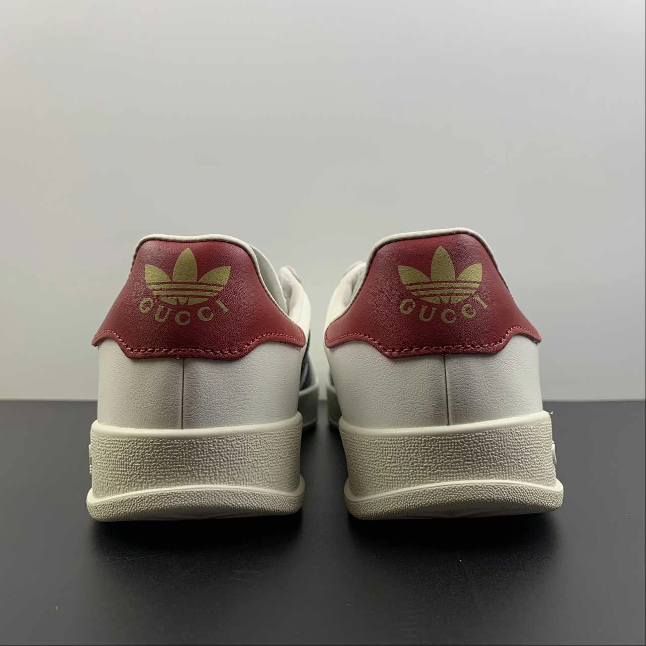 Adidas x Gucci Gazelle White Navy Red Beige Cushioned heel neutral - colored shoes