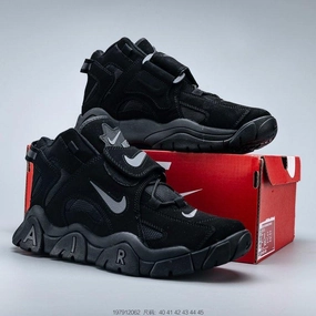 anatomical - shape - comfort shoes hypoallergenic Air Barrage Mid QS Fire Attack Retro Full Black