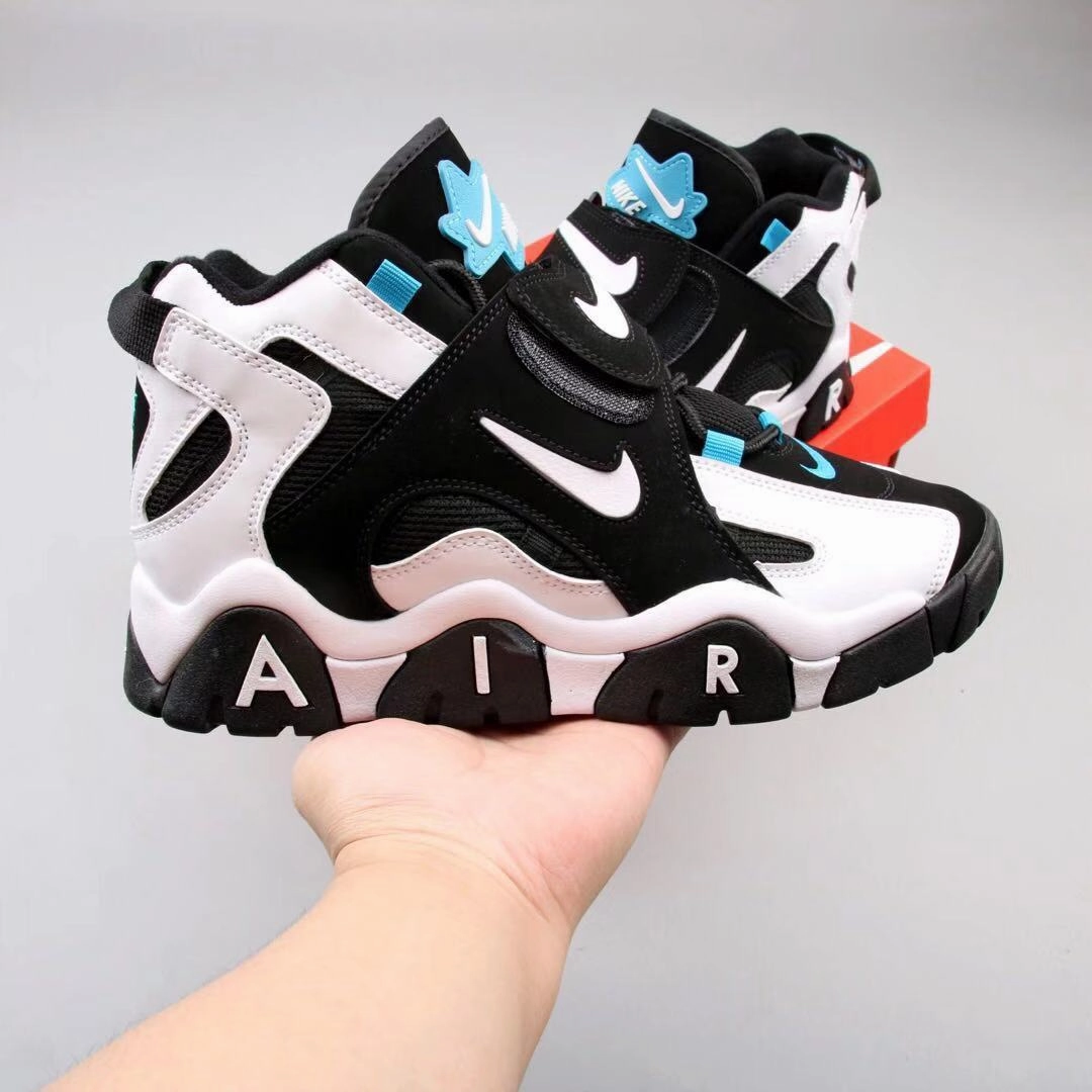 Air Barrage Mid QS Black White-Jade AT7847-001 slip - on