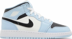 Odor Resistant Active Lifestyle Nike Jordan 1 Mid Ice Blue GS