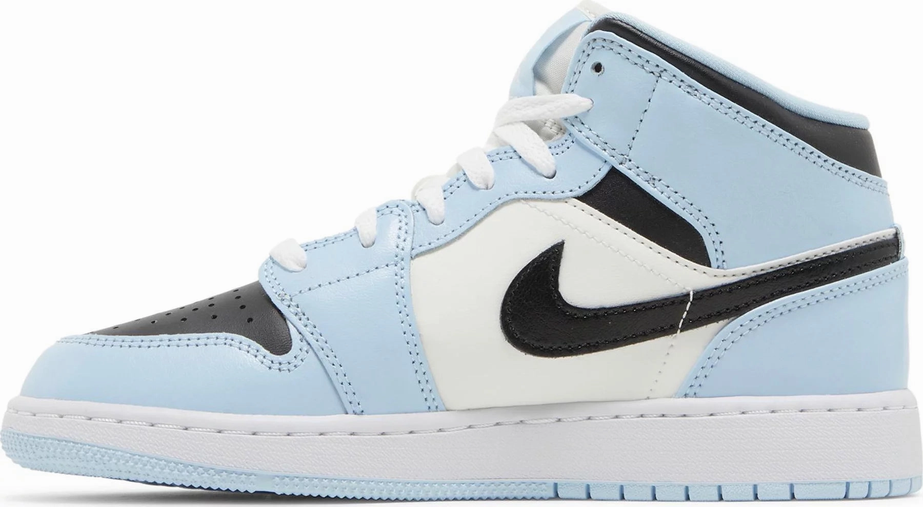 Daily Wear Slip On Style Nike Jordan 1 Mid Ice Blue GS