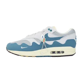 running on a treadmill shoes Water Resistant Nike Air Max 1 x Patta - Waves Noise Aqua (With Bracelet/ Special Box)