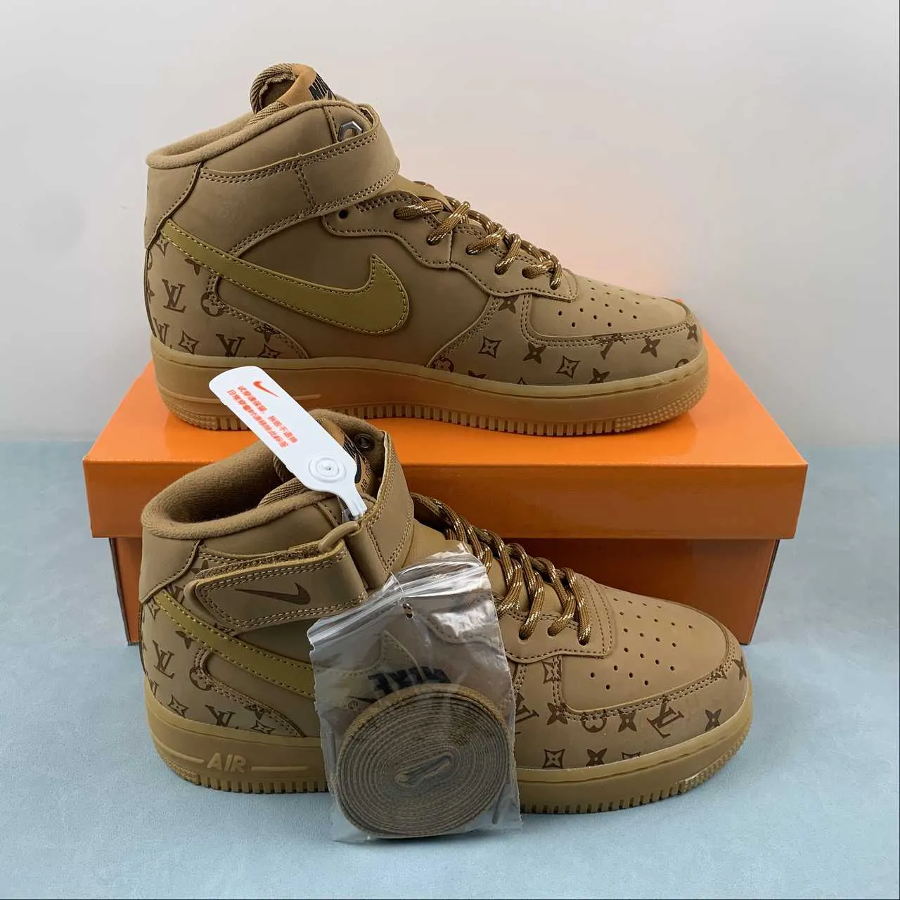 Forest Jog Urban Movement LV x Air Force 1 07 Mid Brown DV9988-500