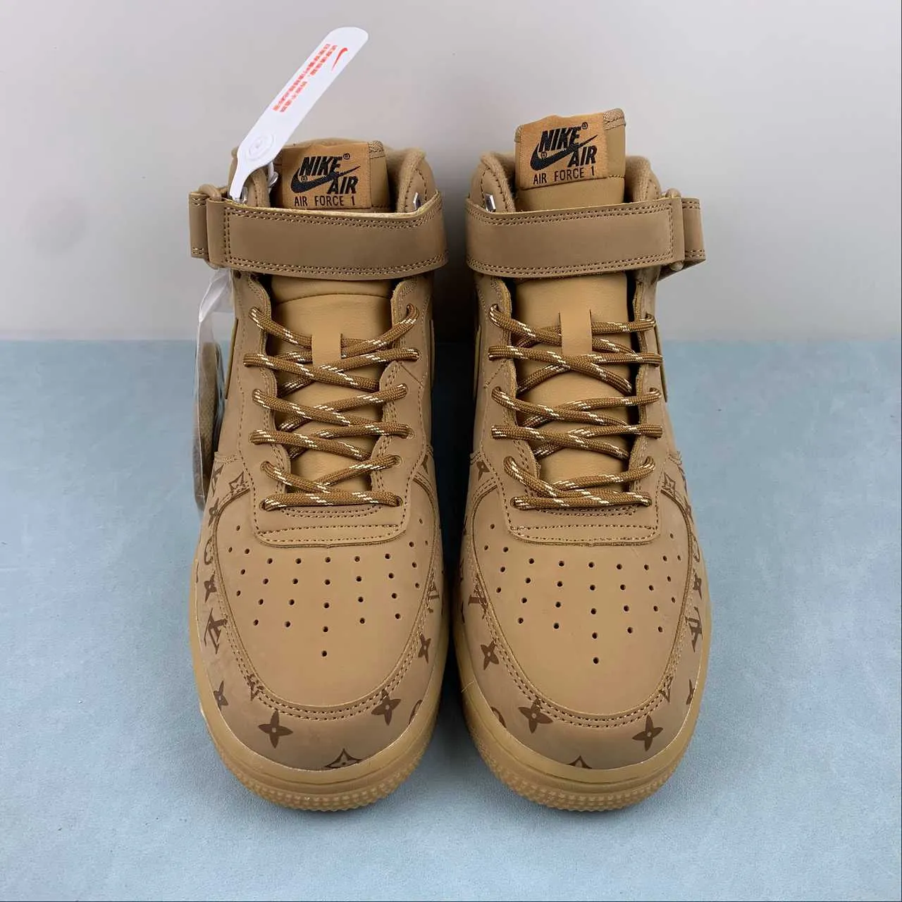 LV x Air Force 1 07 Mid Brown DV9988-500 Kick Off