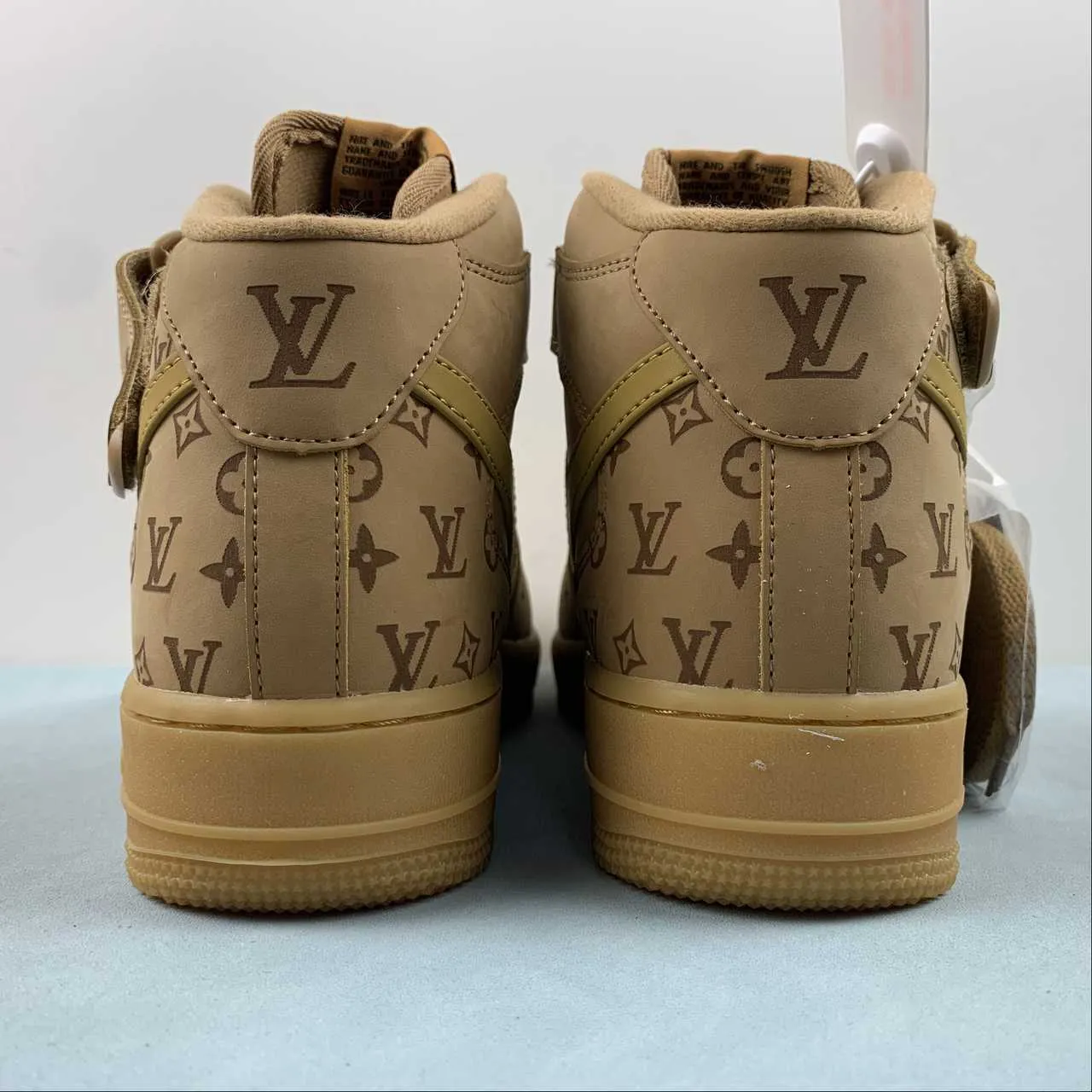 LV x Air Force 1 07 Mid Brown DV9988-500 Pastel tone