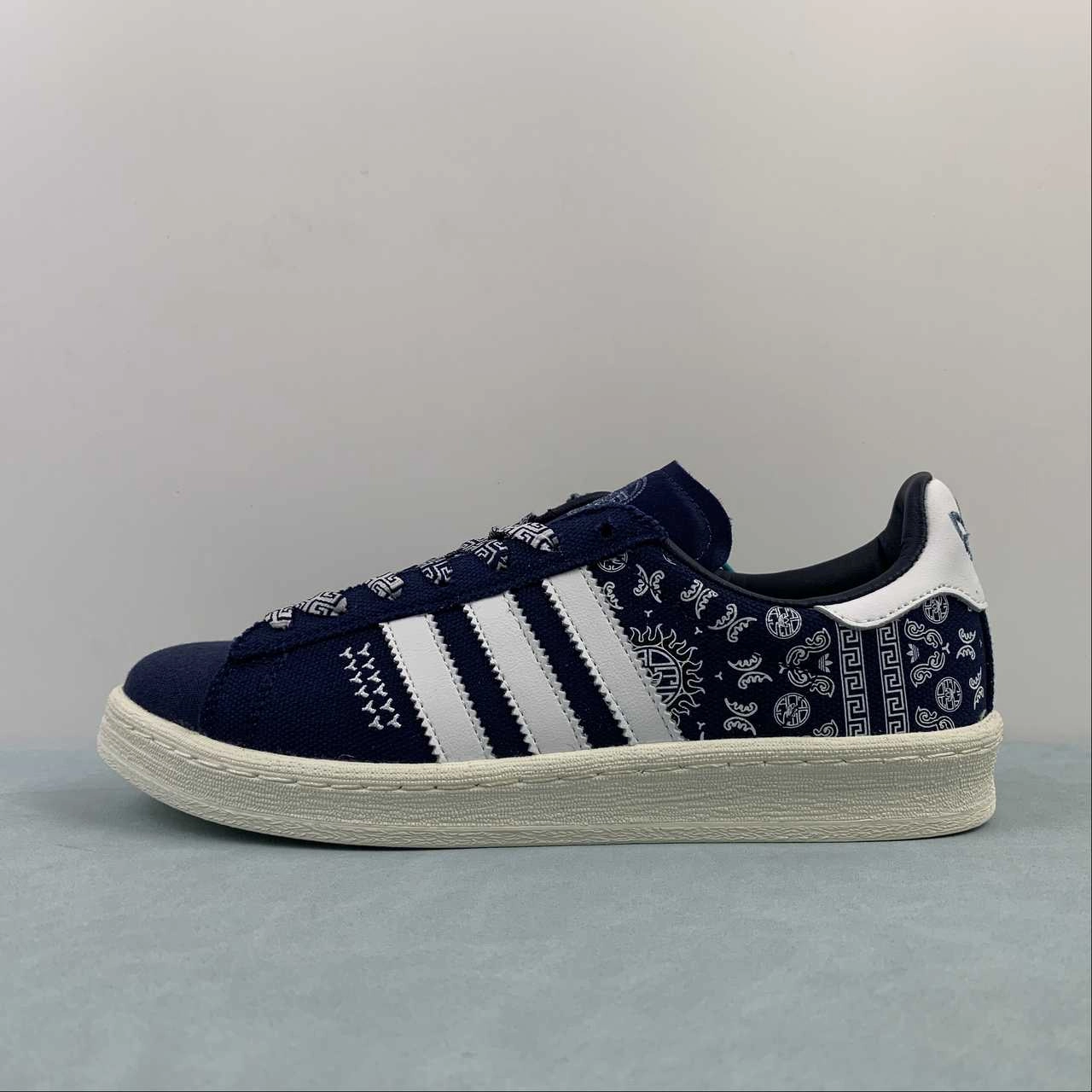 Adidas Campus 80s Navy Blue White Off White IG7955 Fit Anytime