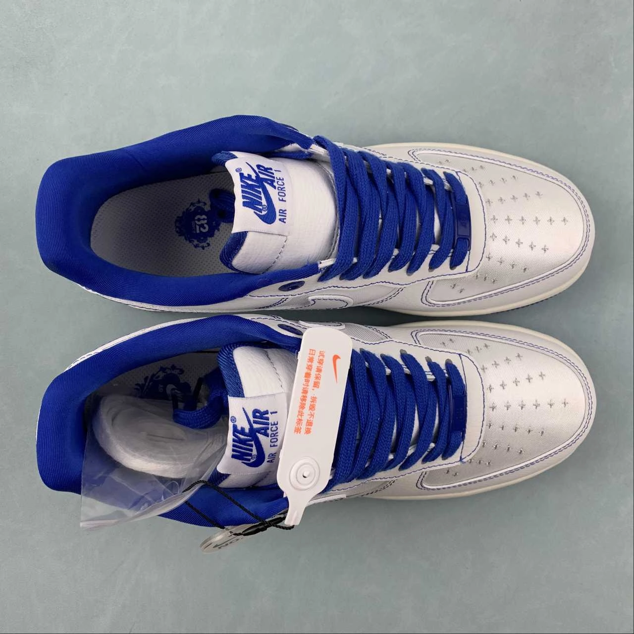Cool Texture Air Force 1 07 Low White Blue Silver CV1724-108