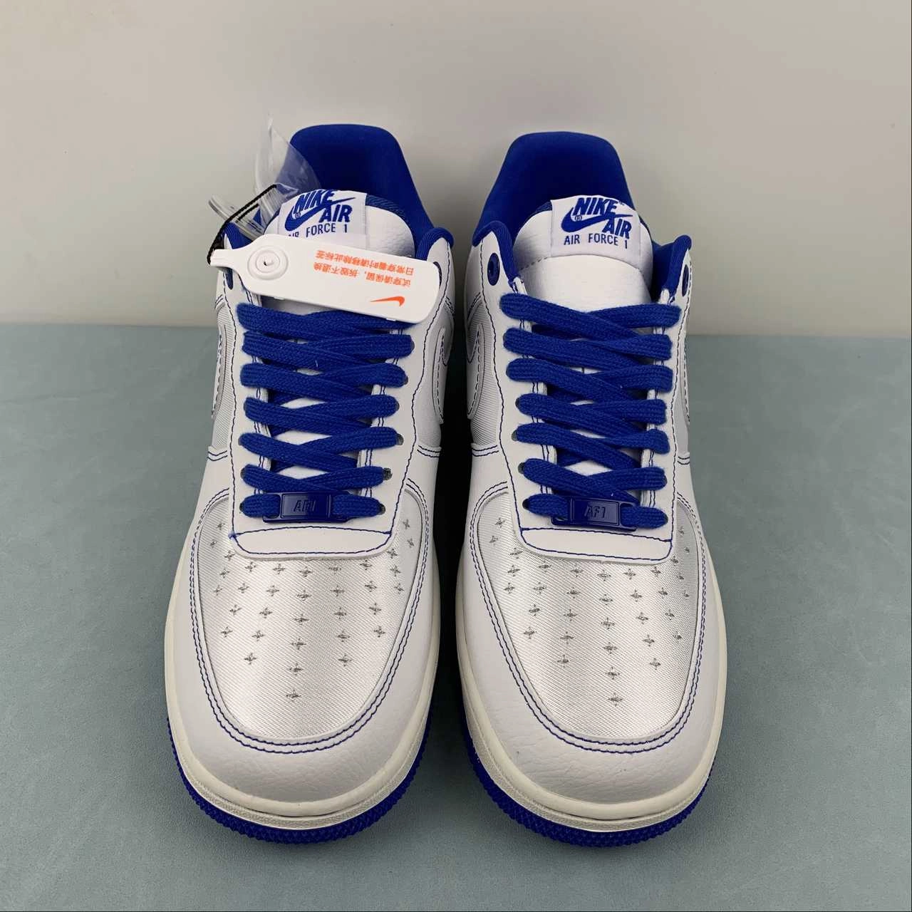 Air Force 1 07 Low White Blue Silver CV1724-108 Quick Change Chat Walk