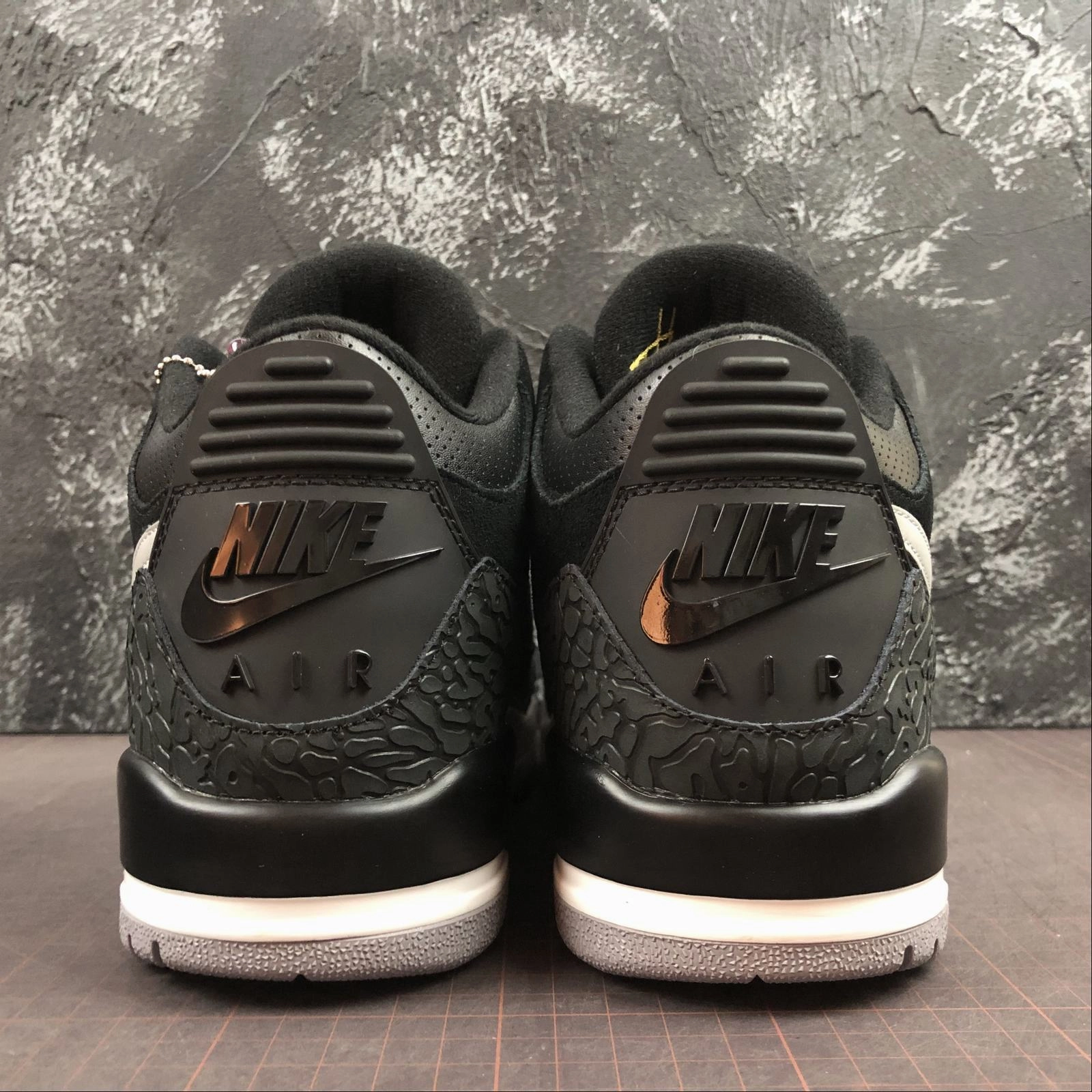 Wedges Movement Ease Air Jordan 3 Retro JTH NGR Black Dark Grey White 3M CK4348-007
