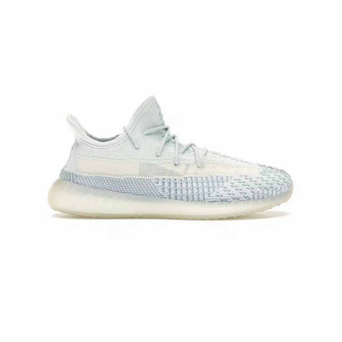Zero Drop Platforms Smooth Feel KIDS YEEZY 350 V2 ??CLOUD WHITE??