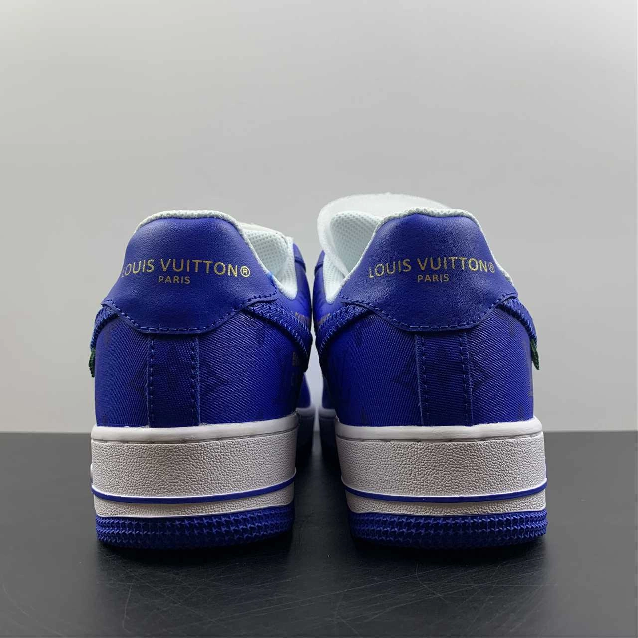 Louis Vuitton x Air Force 1 White Blue 3308-4 Seasonless Style Street Comfort